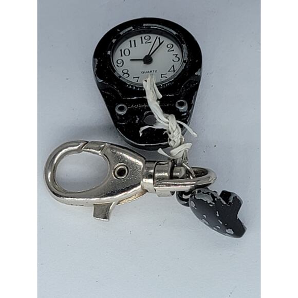 Dakota Men's Analog Clip On Keychain Watch Black - Picture 1 of 2